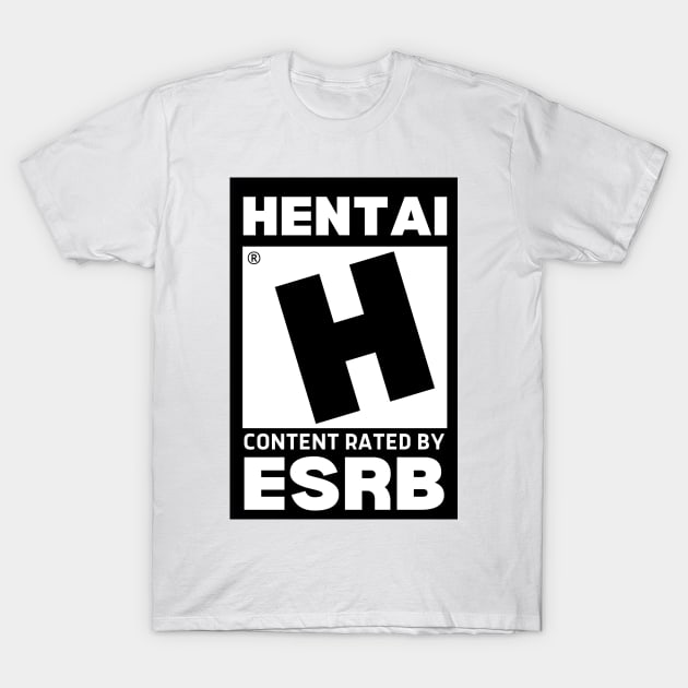 HENTAI Content Rating - Rated H T-Shirt by cocorf